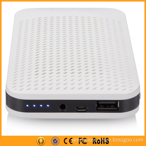 Factory OEM USB Portable Power Bank Bluetooth Speaker with LED Light
